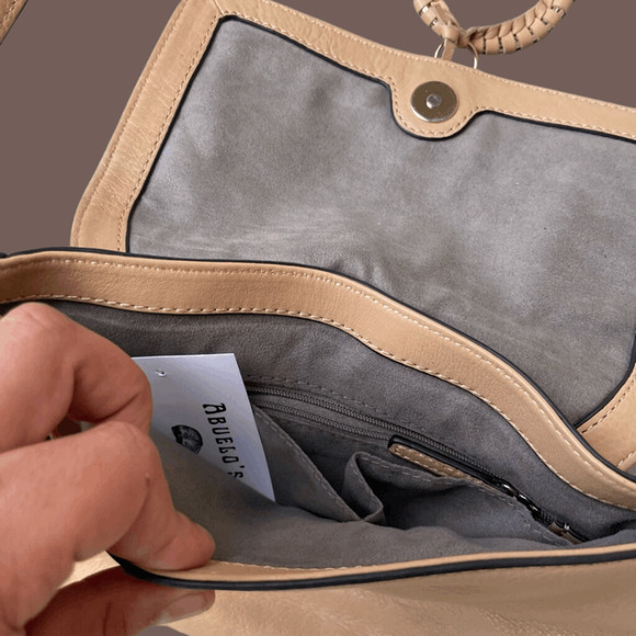 Vince Camuto Crossbody Bag | Tan Leather | OS | Vintage - Picture 4 of 8